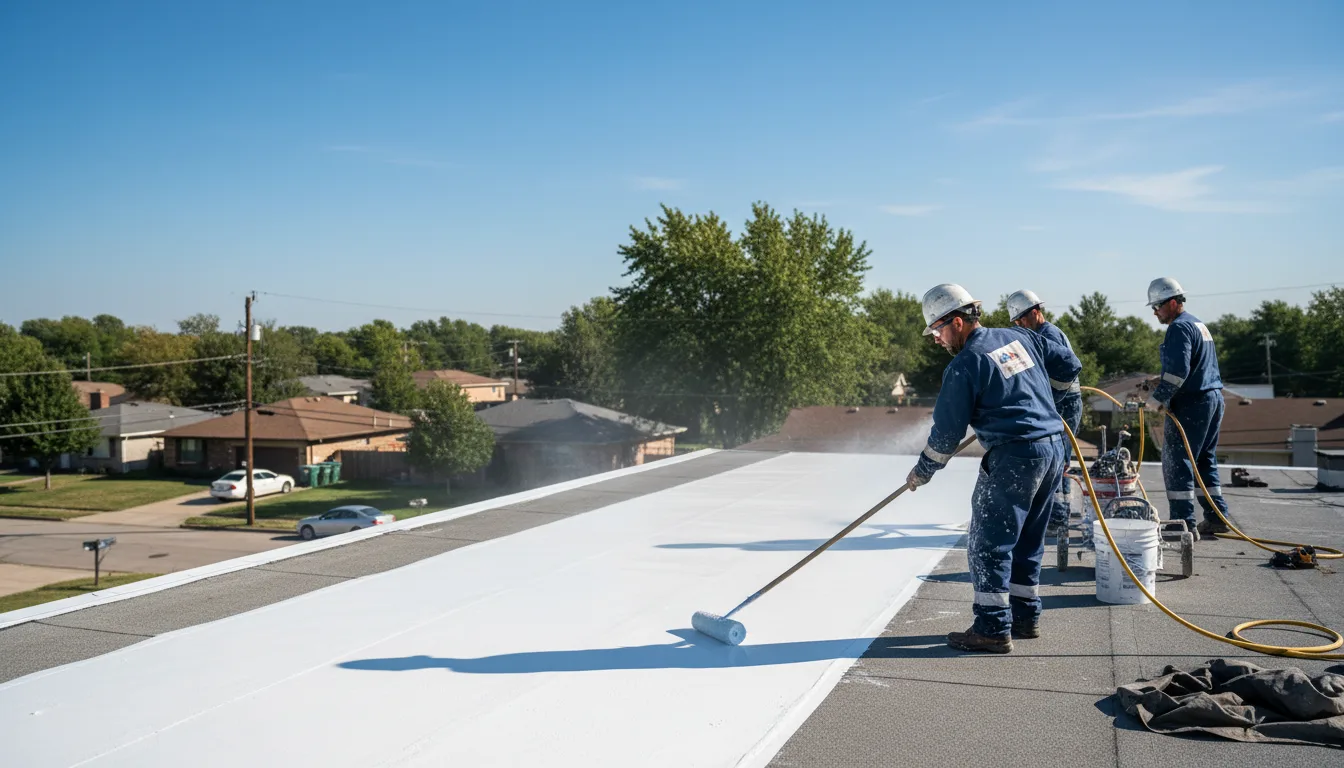 Commercial roof coating in Calvin, LA near me